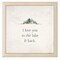 12" x 12" I Love You to the Lake & Back Framed Wall Art, Contemporary Inspirational Home Décor, Glass Facing and Hanging Hardware